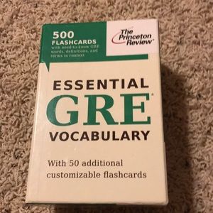 ▪️Princeton Review GRE Essential Vocab Cards ▪️